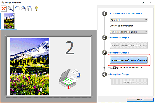 figure : fenêtre Image panorama